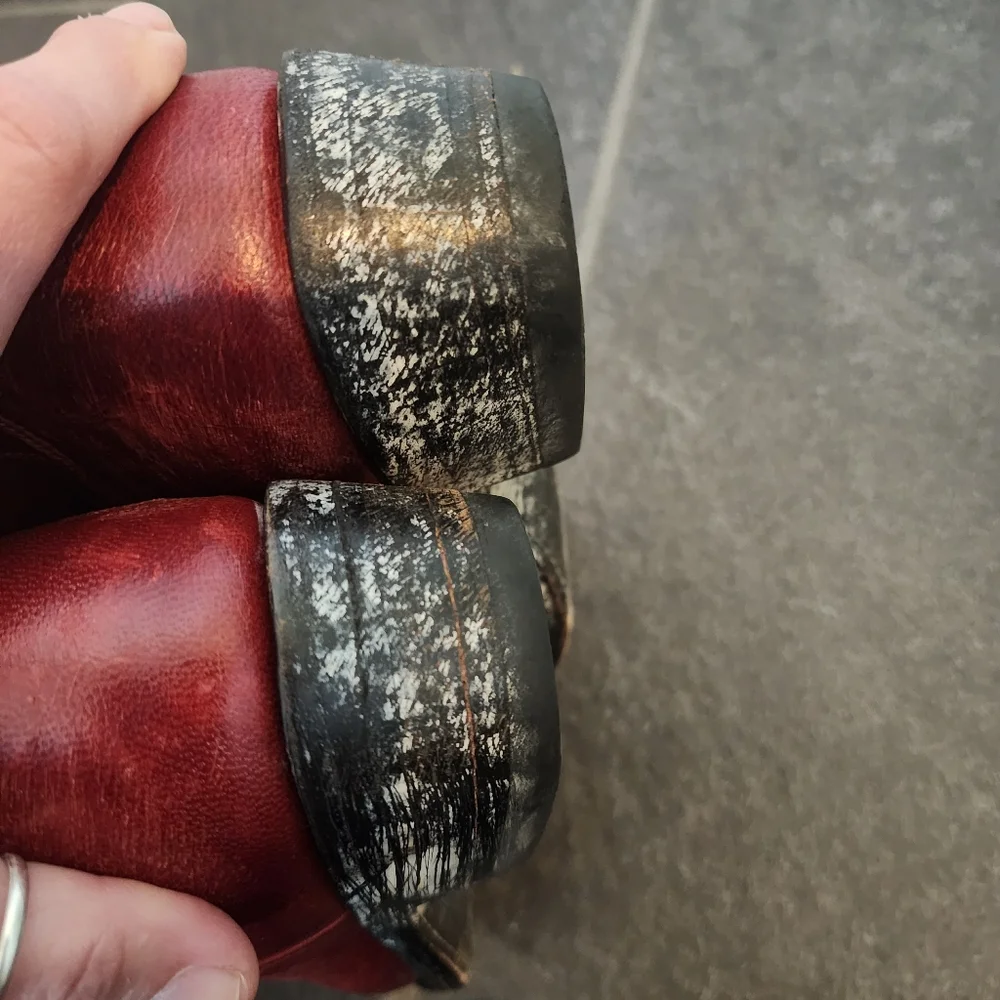 Old Gringo Red Short Cowgirl Boots - Picture 3 of 6